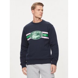 Lacoste Pulóver SH1420 Sötétkék Regular Fit