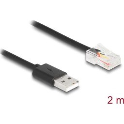 USB-A to RJ50 2m UPS kommunikacios kabel Delock 67016