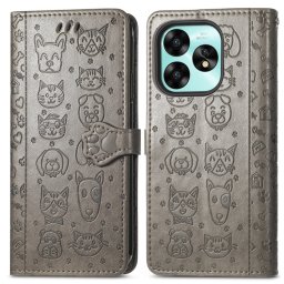 ART ÁLLATOK Tárcatáska a Umidigi G5 / G5A számára szürke