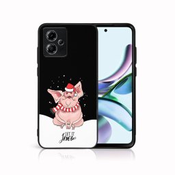PROTEMIO MY ART Karácsonyi dizájnú borító Motorola Moto G54 5G / G54 5G Power Edition LET IT SNOW (075)