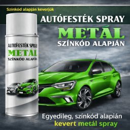 Autófesték Spray Színkód alapján - Metál színek (400ml)