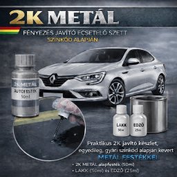 2K Fényezés Javító Autófesték Stift - Színkód Alapján (METÁL színek)