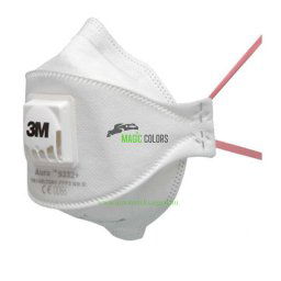 3M(TM) 09332 Pormaszk - Szelepes, Paneles részecskeszűrő (FFP3)