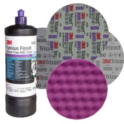 3M(TM) Famous Finish újgenerációs Egylépcsős polír szett