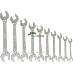 Kétoldalas villáskulcs készletben, 10 részes, 8-32mm