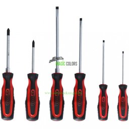 ERGOTORQUEplus Csavarhúzó készlet, 6 db-os, lapos, PZ