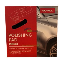 Novol Finom Fekete tépőzáras polírszivacs (150mm)