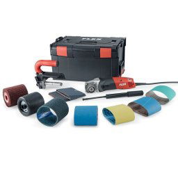 FLEX BSE 14-3 100 SET Palástcsiszoló gép, TRINOXFLEX szett