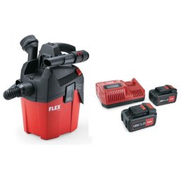 FLEX VC 6 L MC 18.0/5.0 SET Kompakt L osztályú porszívó, kézi szűrőtisztítással, 6 L