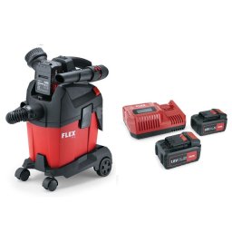 FLEX VC 6 L MC 18.0/5.0 SET FUTÓMŰVEL Kompakt L osztályú porszívó, kézi szűrőtisztítással, 6 L