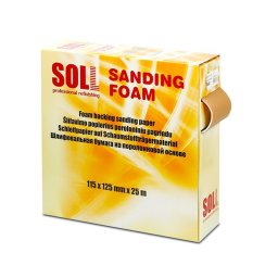 Soll Csiszoló Szivacs Tekercs 115mm x 125mm x 25m, Sárga (P180)