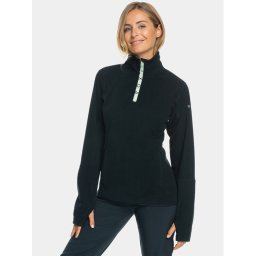 Roxy Polár kabát Sayna Half Zip Otlr ERJFT04719 Fekete Regular Fit