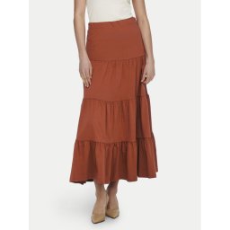 ONLY Trapéz szoknya May 15226994 Barna Regular Fit