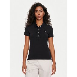 Gant Pólóing Shield 4200870 Fekete Slim Fit