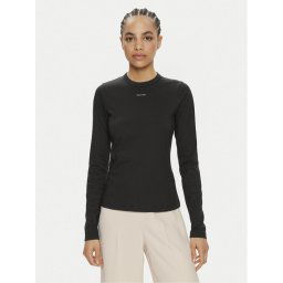 Calvin Klein Blúz Nano Logo K20K207572 Fekete Regular Fit