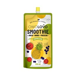Owolovo 100% smoothie alma-ananász-feketeribizli 250ml
