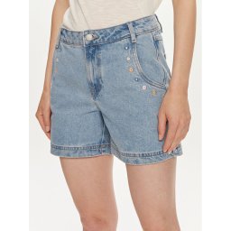 Vila Farmer rövidnadrág Caliste 14095715 Kék Regular Fit