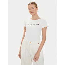 JDY Póló Paris 15193227 Fehér Regular Fit