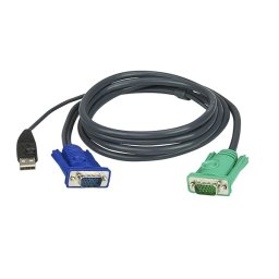 KVM switch Kábel USB VGA 5.0m PN: 2L-5205U