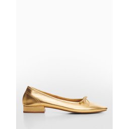 Mango Félcipő Baila 67060467 Arany