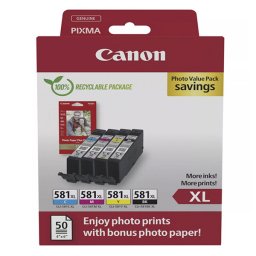 Canon CLI-581-XL (5437C004) - eredeti patron, black + color (fekete + színes)