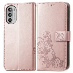 ART Pénztárcahuzat Motorola Moto G42 FLOWERS világos rózsaszín