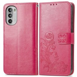 ART pénztárcavédő Motorola Moto G42 FLOWERS sötét rózsaszín