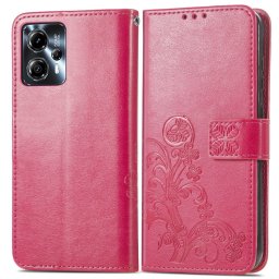 ART FLOWERS Pénztárcahuzat Motorola Moto G13 / G23 sötét rózsaszín