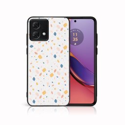 PROTEMIO MY ART Védőburkolat a Motorola Moto G84-hez 5G NARANCS TERRAZZO (165)