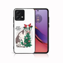 PROTEMIO MY ART Karácsonyi kivitelű borító Motorola Moto G84 5G VIDÁM CHRISTMAS (074)