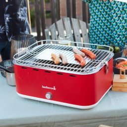 Barbecook Asztali faszenes grill 443321 cm piros Carlo BC-CHA-1019 Kifutó termék!