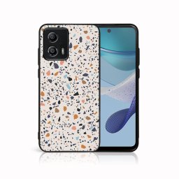 PROTEMIO MY ART Védőburkolat Motorola Moto G53-hoz 5G BÉZS TERRAZZO (162)