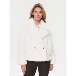 Boss Báránybőr kabát Curmina 50503419 Fehér Oversize