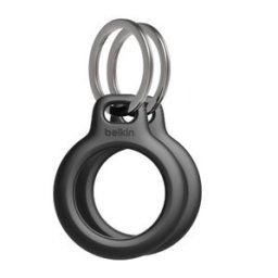 Belkin Secure AirTag tok kulcstartóval - Fekete - 2 csomagban