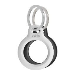 Belkin Secure AirTag tok kulcstartóval - Fekete és fehér - 2 csomagban