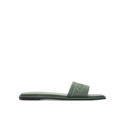 Calvin Klein Papucs Flat Slide He HW0HW01989 Zöld
