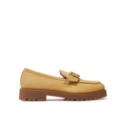 Tommy Hilfiger Loaferek Cleated Nubuck Boat Shoe FW0FW08062 Bézs