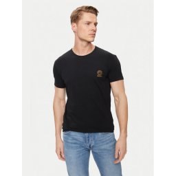 Versace Póló Medusa AUU01005 Fekete Slim Fit