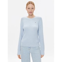 Tommy Hilfiger Sweater Co Mini WW0WW39906 Kék Regular Fit