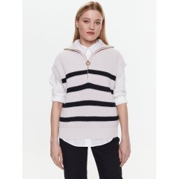 Tommy Hilfiger Sweater Co Stp High-Nk WW0WW38550 Ekru Regular Fit