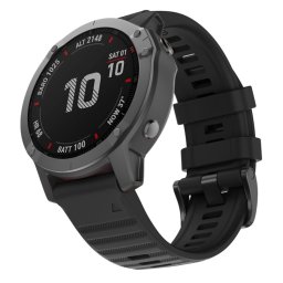SZILIKON pánt Garmin Fenix 7 / Epix 2 (2. generácia) fekete