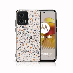 PROTEMIO MY ART Védőburkolat a Motorola Moto-hoz G73 5G BÉZS TERRAZZO (162)