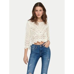 JDY Sweater New Sun 15212788 Fehér Regular Fit