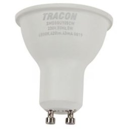 Műanyag házas SMD LED spot fényforrás SAMSUNG chippel 230V,50Hz,GU10,5W,420lm,6500K,120°,SAMSUNG chip, EEI=F