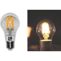 Ledes izzó COG Para E27 8W Átlátszó Meleg Fehér 2800k 230V