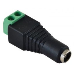 Jack/csavaros csatlakozó hüvely LED szerelésekhez 5,5 mm