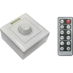 Fali fényerőszabályzó IR távirányítóval LED szalaghoz 12VDC 8A/96W , 24VDC 8A/192W , LUM30-332