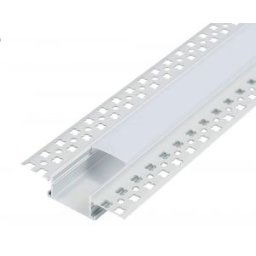 Gipszkarton Led profil (Takaró búra nélkül) Alumínium H:15mm L:2m W:62mm Ezüst