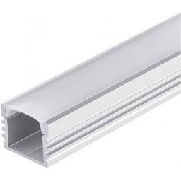 Led profil (Takaró búra nélkül) Alumínium H:12.2mm L:2m W:17.7mm Ezüst