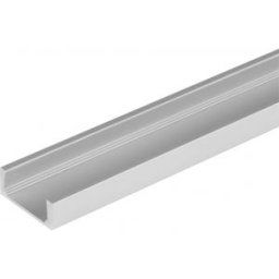 Led profil (Takaró búra nélkül) Alumínium H:6mm L:1m W:16mm Ezüst